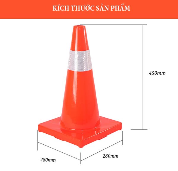 Tham khảo kích thước cọc tiêu cảnh báo an toàn