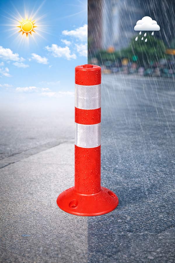 Mẫu cọc tiêu giao thông bền bỉ, chịu được thời tiết nắng mưa