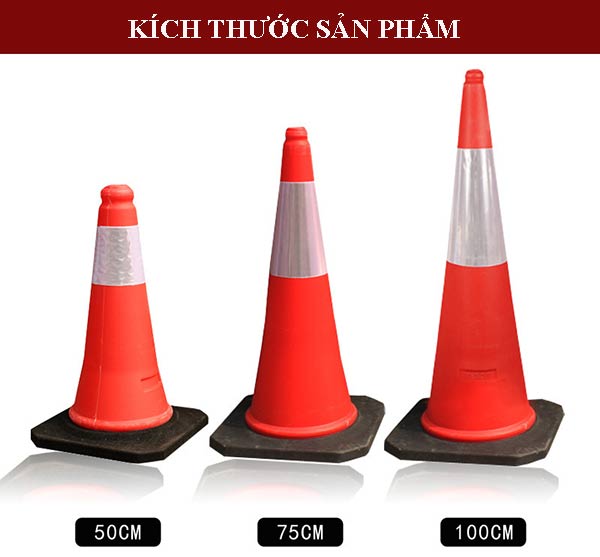 Mẫu cọc tiêu an toàn có 3 kích thước 