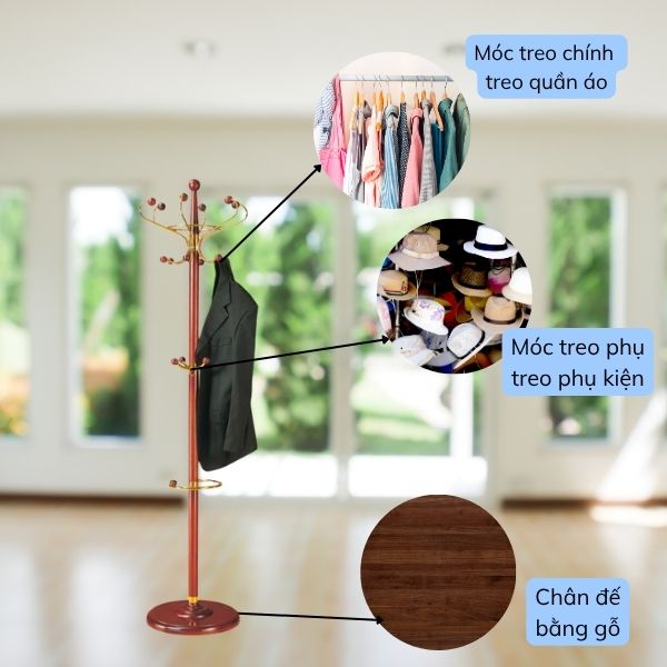Cây treo quần áo nhỏ nhưng nhiều công dụng