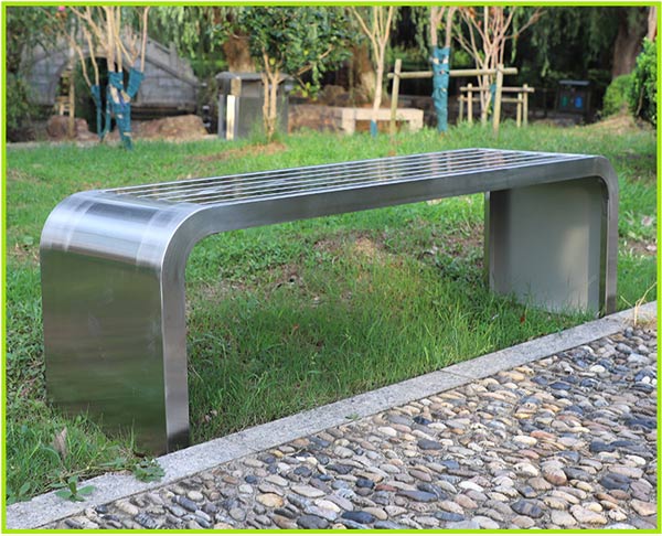 Ghế công viên không tựa nên lắp đặt tiết kiệm diện tích