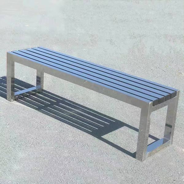Mẫu ghế băng sân vườn ngoài trời bằng inox 304