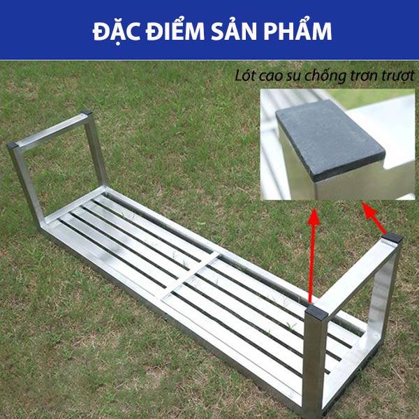 Chân đế bọc cao su chống trơn, bám sàn tốt hơn