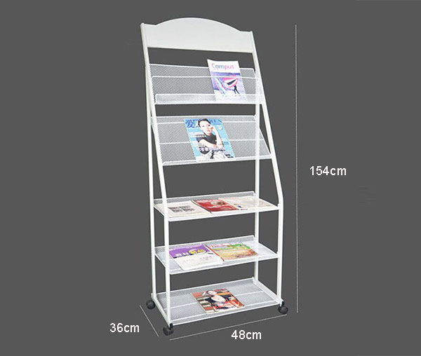 Kích thước giá kệ tạp chí nhiều tầng
