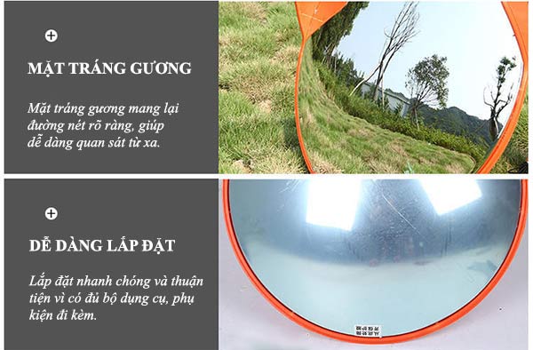 Chi tiết đặc điểm cấu tạo gương cầu lồi hình tròn