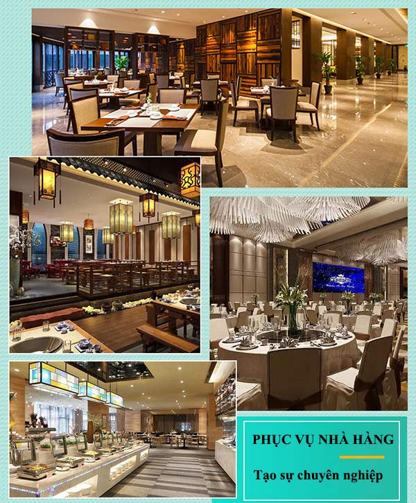 Xe đẩy phục vụ trong các không gian kinh doanh