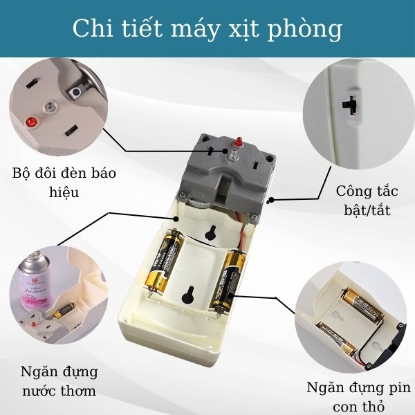Tham khảo cấu tạo máy xịt thơm