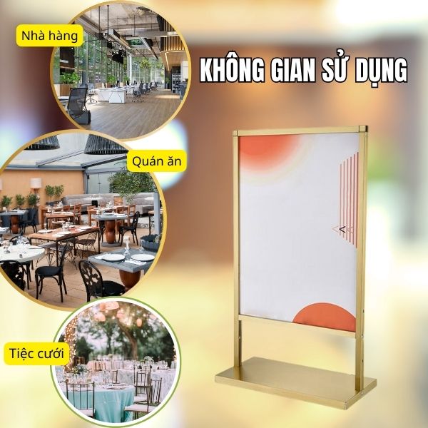 Standee tiện dụng nên được sử dụng ở nhiều không gian