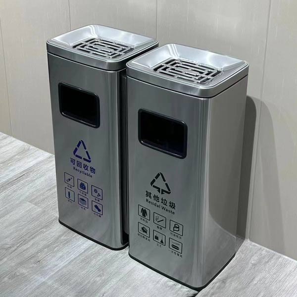 Thùng rác inox dễ dàng kê sát tường