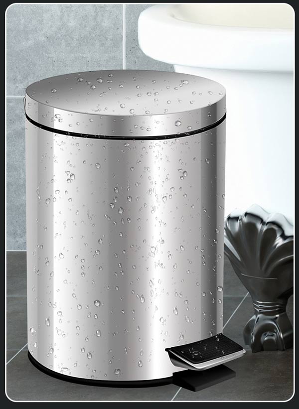Thùng rác đạp chân 12 lít bằng inox - lựa chọn của nhiều gia đình