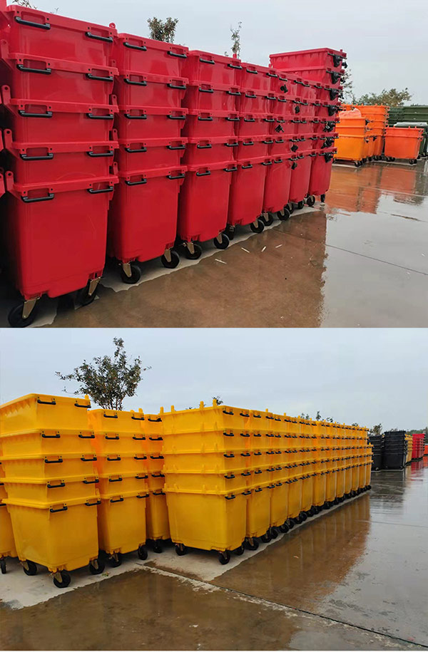 Thùng rác nhựa 660L màu sắc phong phú