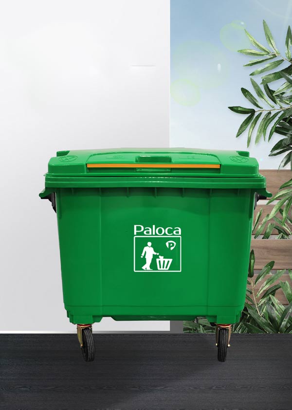 Mẫu thùng rác 660 lít bằng nhựa HDPE cao cấp