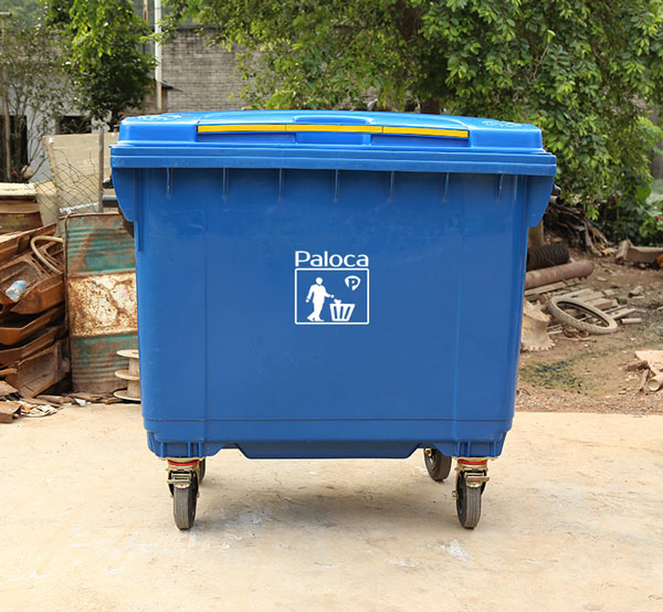Thùng rác 660L màu xanh dương - xanh da trời