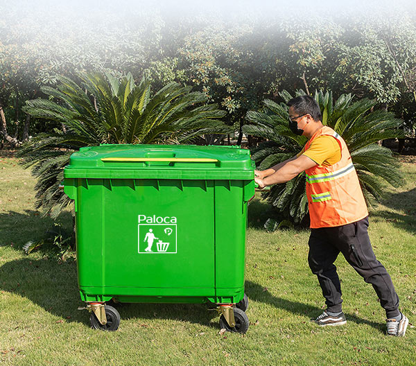 Hệ thống bánh xe thùng rác 660L
