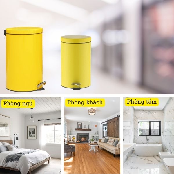 Với nhiều dung tích đa dạng, thùng rác phù hợp với nhiều không gian