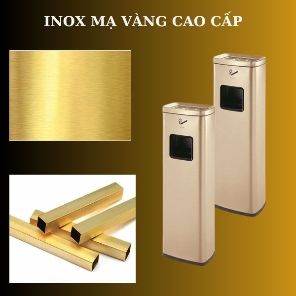 Cây gạt tàn sản xuất từ inox mạ vàng