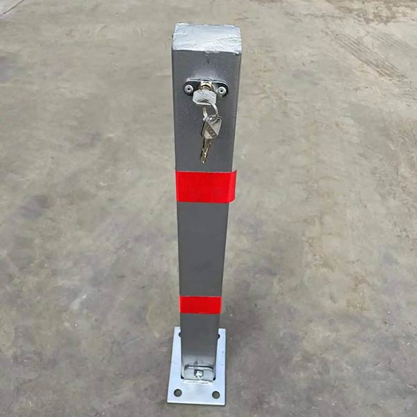 Hình ảnh thực tế của trụ khóa giữ chỗ đậu xe
