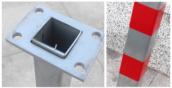 Chân đế được gắn chặt vào mặt sàn