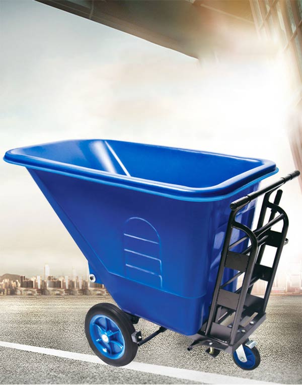 Xe đẩy rác bằng nhựa khung thép