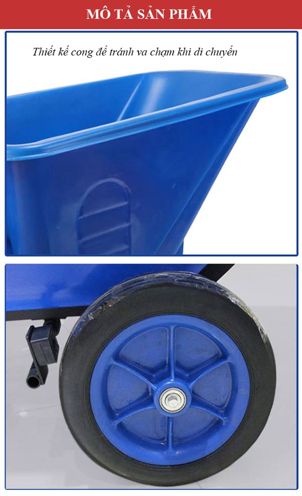 Bánh xe di chuyển dễ dàng