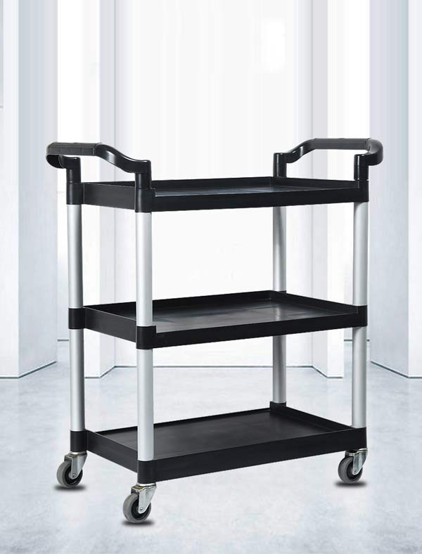 Xe đẩy 3 tầng bằng nhựa đa năng, tiện ích