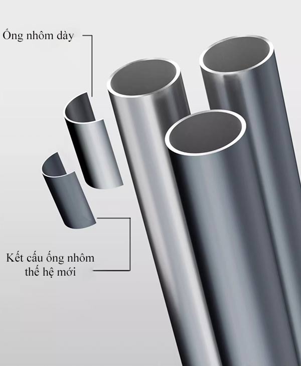 Khung xe đẩy 3 tầng bằng nhựa làm bằng nhôm