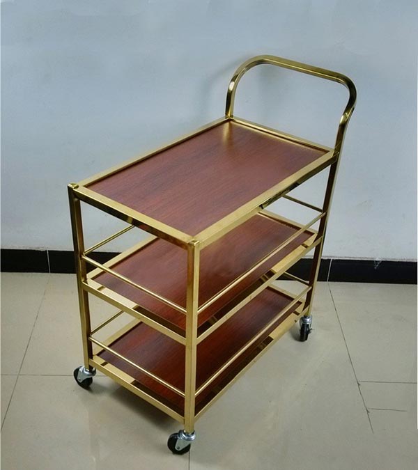 Mẫu xe phục vụ nhà hàng kiểu dáng 3 tầng đẹp, thanh lịch