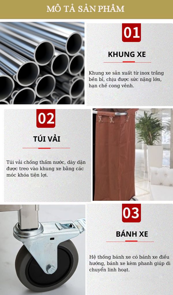 Chi tiết đặc điểm thiết kế xe làm buồng phòng