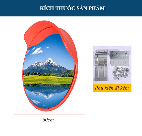 Kích thước gương cầu lồi loại d600