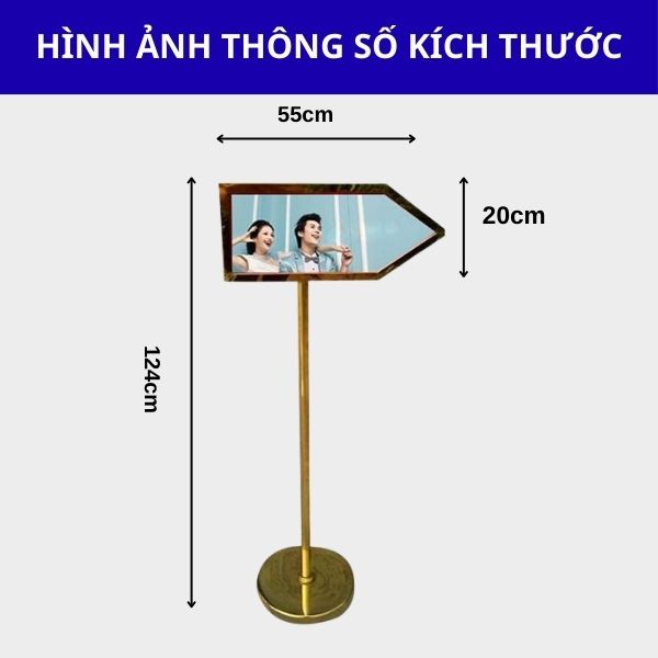 Thông tin chi tiết kích thước sản phẩm bảng chỉ dẫn