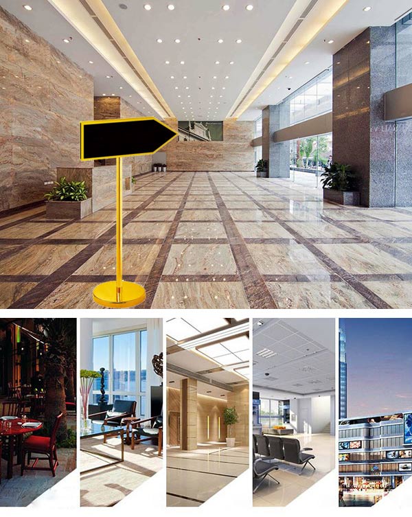 Bảng menu chỉ dẫn dùng trong nhiều không gian