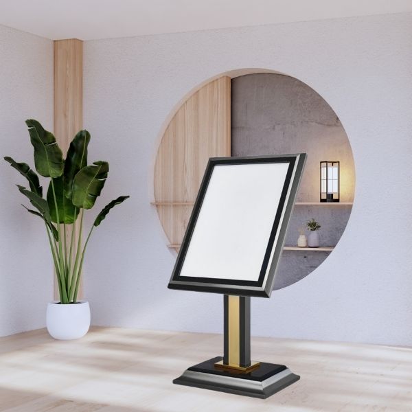 Mẫu bảng menu đặt đại sảnh tiếp đón