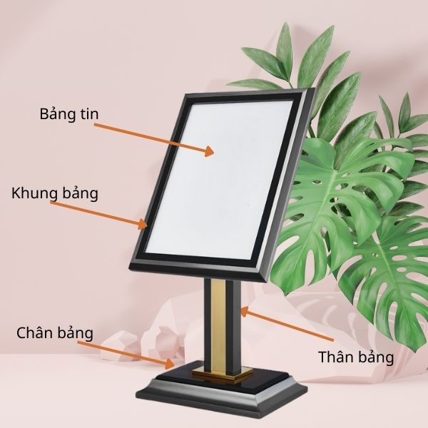 Các bộ phận cấu thành bảng chào - bảng thông tin