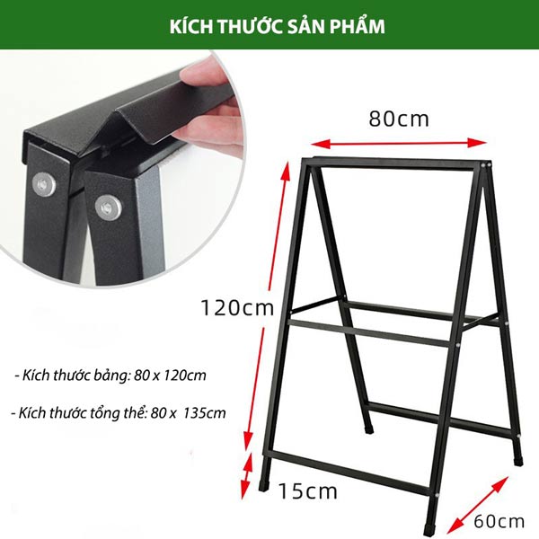 Tham khảo kích thước bảng quảng cáo Standee chữ A