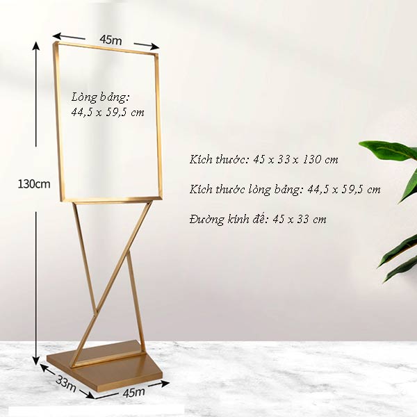 Tham khảo kích thước bảng welcome đón khách