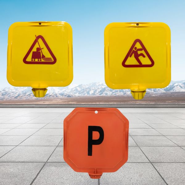 Mẫu biển báo cắm lên trụ bằng nhựa kích thước 30 x 30cm