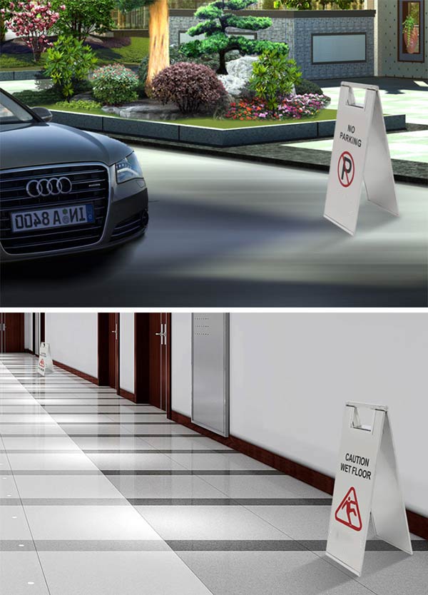 Mẫu biển báo hiệu dùng trong nhà, ngoài trời