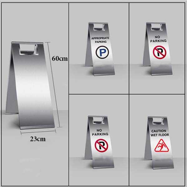 Chi tiết kích thước và thông điệp in trên biển báo hiệu