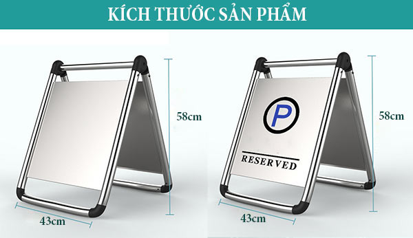 Tham khảo nhanh kích thước biển đỗ xe inox