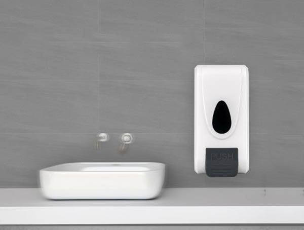 Mẫu bình nhựa đựng nước rửa tay kiểu dáng đơn giản