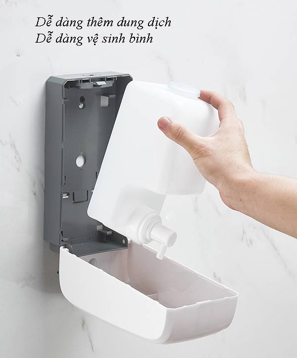 Dễ dàng tháo rời bình để thêm dung dịch