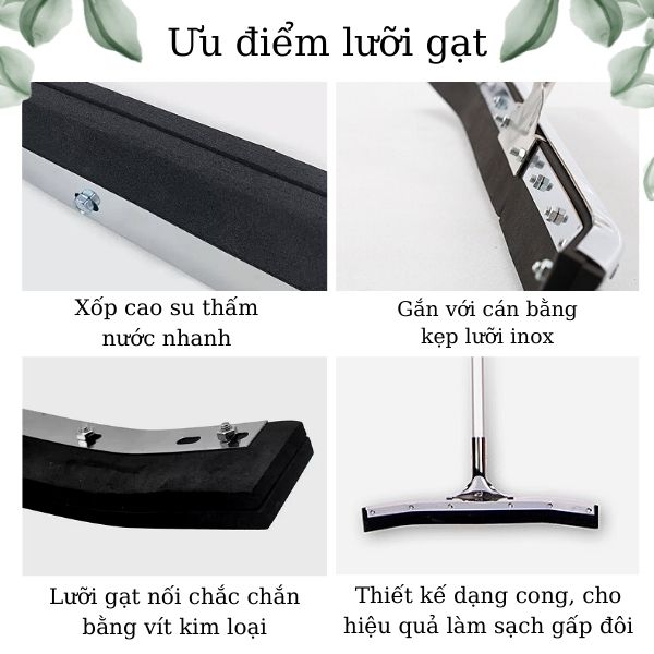 Các ưu điểm của bộ gạt sàn cao su 