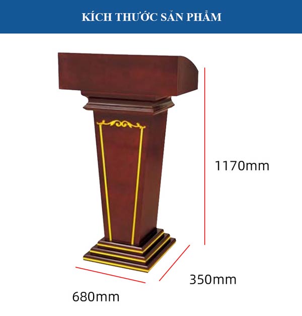 Kích thước bục đứng phát biểu