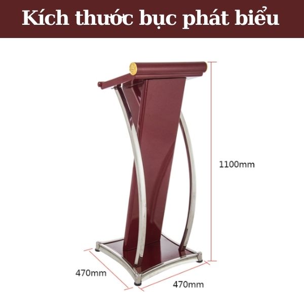 Tham khảo kích thước bục phát biểu