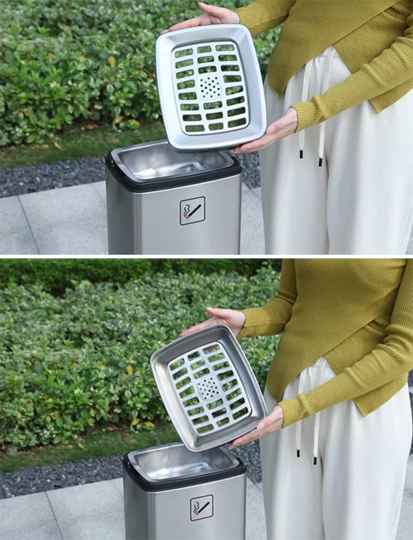 Các bộ phận của cây gạt tàn dễ dàng tháo rời