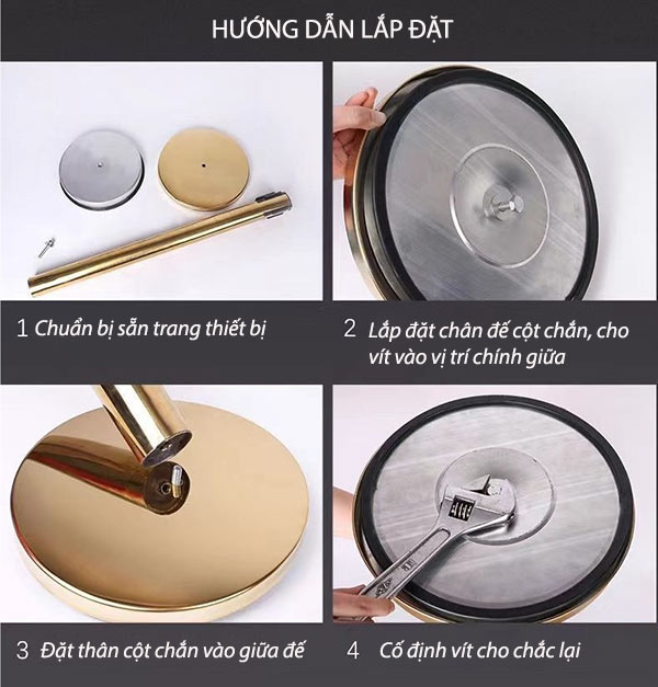 Hướng dẫn lắp đặt cột chắn dây căng