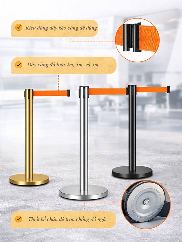 Cột chắn dây căng cực kỳ được ưa chuộng