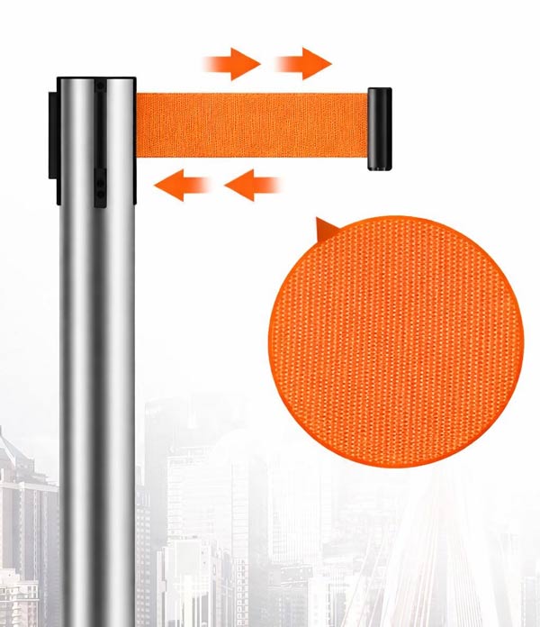 Dây căng kéo màu cam, có thể in logo lên bề mặt