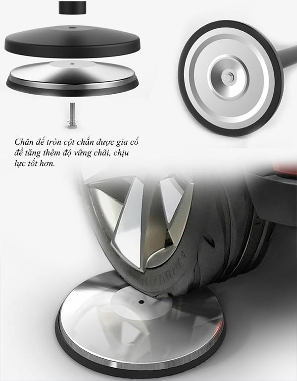 Thiết kế chân đế cột chắn vững chãi