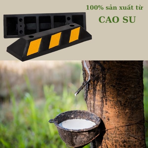 Cục chặn bánh xe chủ yếu làm từ cao su